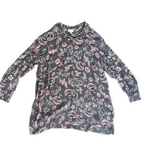 J. Jill Marvelflor Floral Button Down Blouse - Size 1X